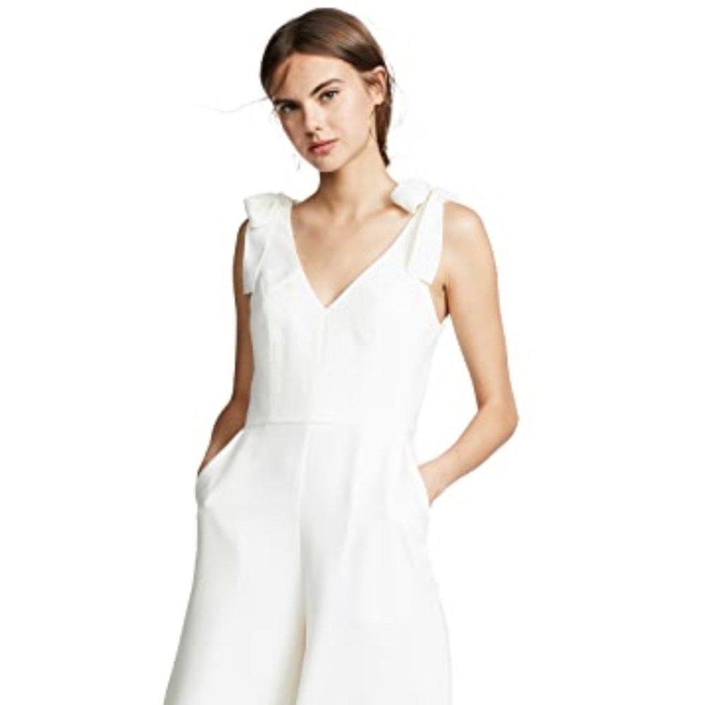Amanda Uprichard Iris Jumpsuit, Ivory